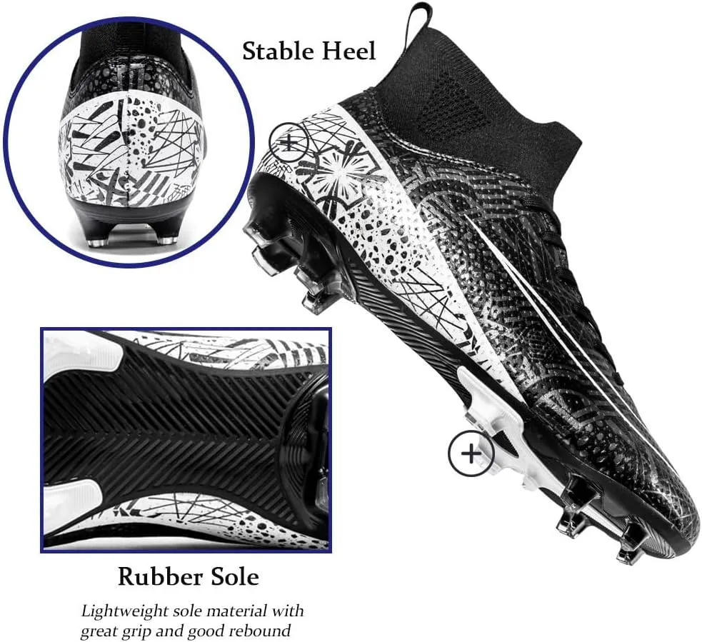 Men's Lightweight Soccer Cleats for Football Training: Non-Slip Professional Futsal Shoes - Futsal Shoes for Youth
