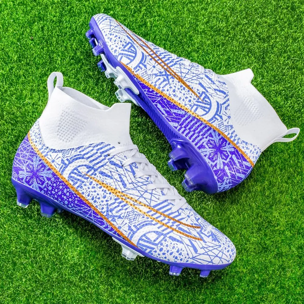 Men's Lightweight Soccer Cleats for Football Training: Non-Slip Professional Futsal Shoes - Futsal Shoes for Youth