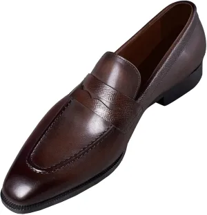 Men's Loafers & Slip-Ons Wedding Dress Genuine Leather Prom Formal Mocasines Business Casual Penny Loafers Comfortable Tuxedo Shoes for Men