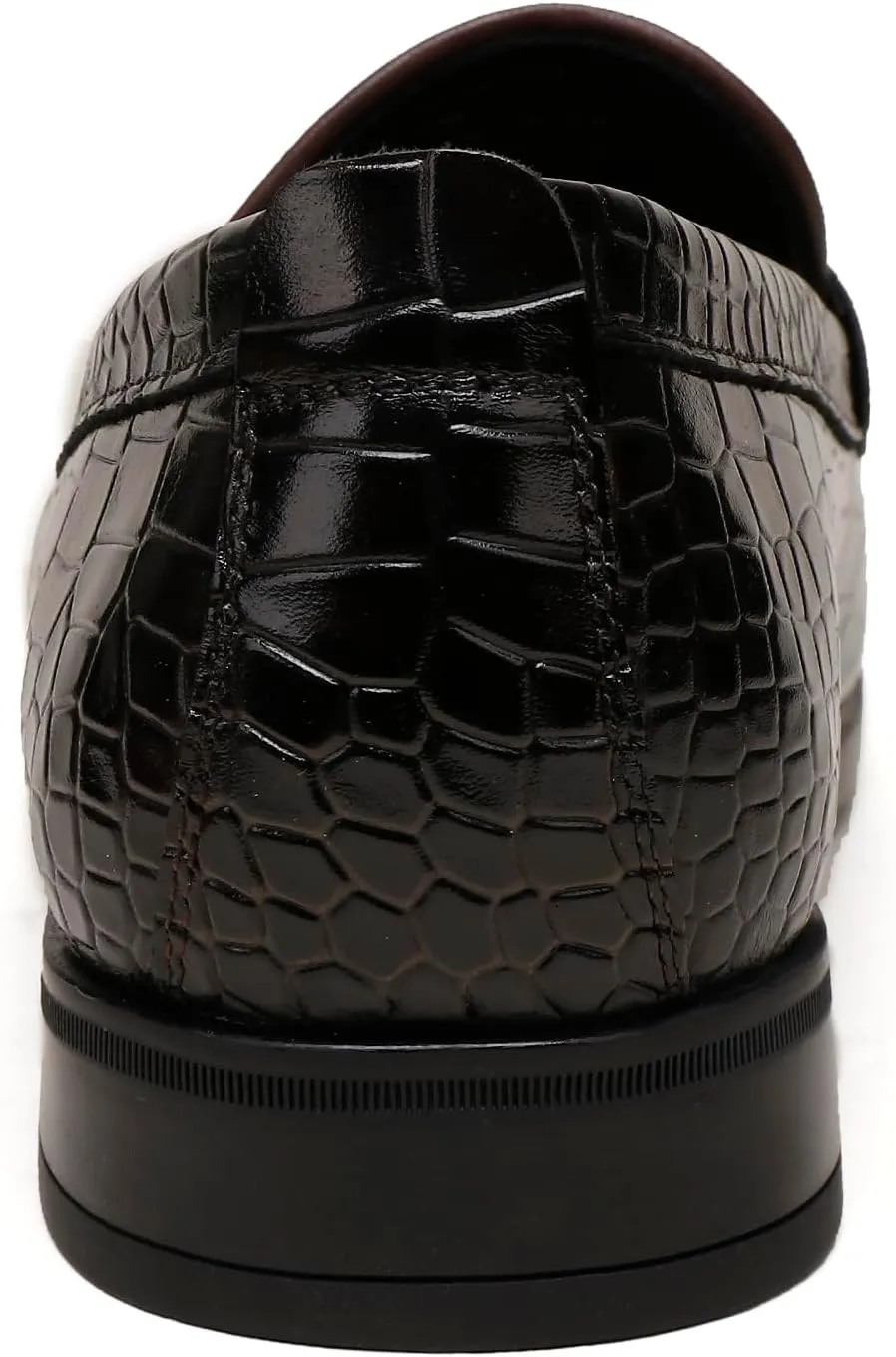 Mens Loafers Slip On,Crocodile Pattern Leather Dress Shoes Formal Shoes for Men