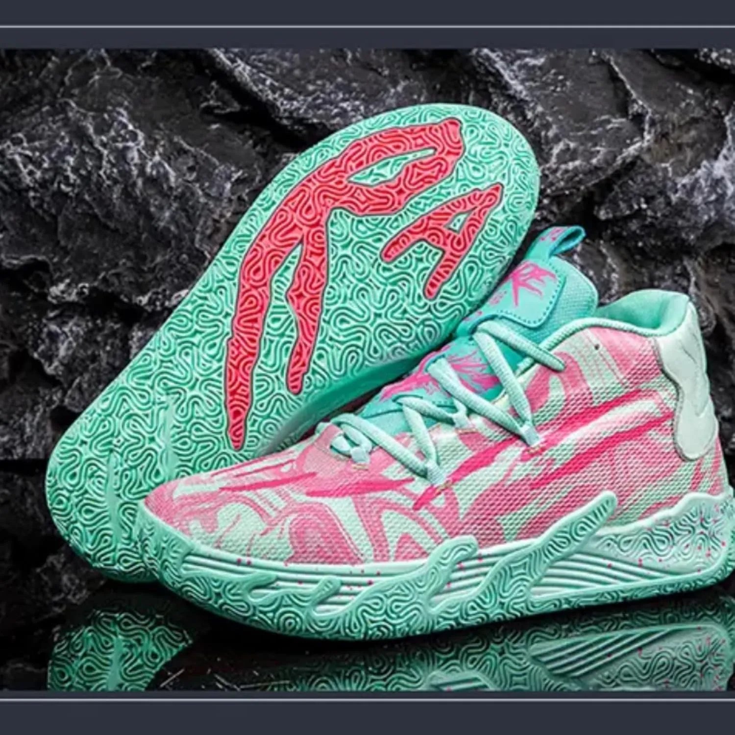 Mens Multicolor High Top Basketball Shoes Non-Slip Breathable Running Shoes Fahsion Lightweight Outdoor Gym Sneakers