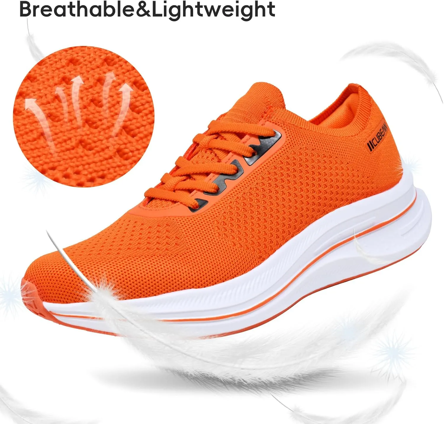 Mens Non Slip Walking Sneakers Breathable Athletic Running Shoes Gym Tennis Shoes for Men