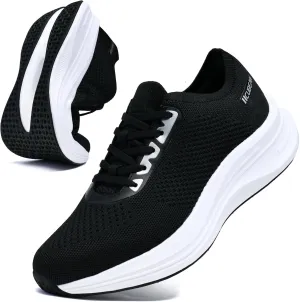 Mens Non Slip Walking Sneakers Breathable Athletic Running Shoes Gym Tennis Shoes for Men