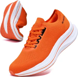 Mens Non Slip Walking Sneakers Breathable Athletic Running Shoes Gym Tennis Shoes for Men
