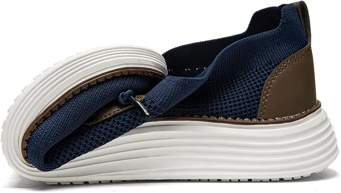 Mens Slip on Loafers Boat Shoes Non Slip Walking Shoes Running Shoes Fashion Sneakers for Men Comfort Lightweight Breathable Casual Office Shoes