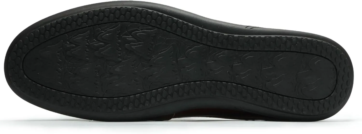 Men’s Slip-On Loafers Handmade Leather Slippers Breathable Comfortable Soft Hand Stitched no-heel Casual Shoes For Men