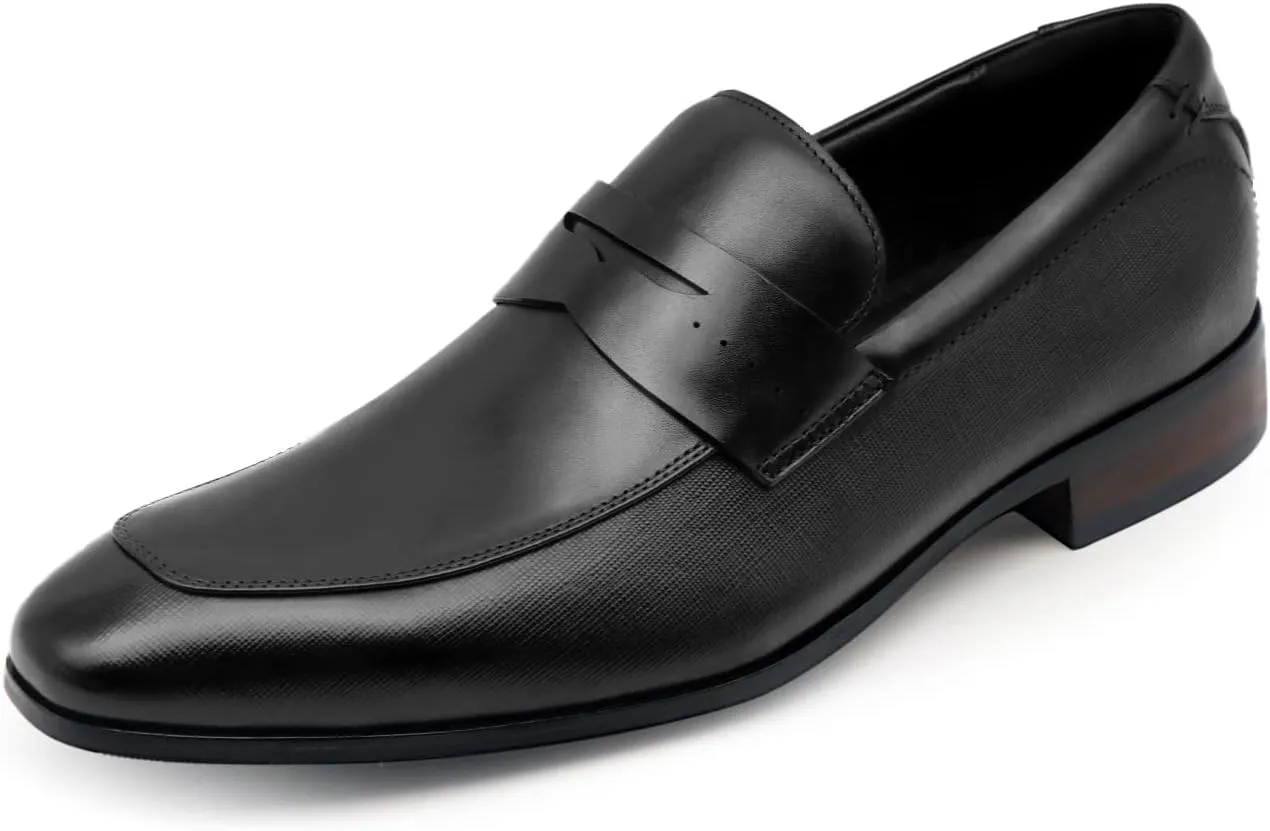 Men's Slip on Oxford Dress Shoes Classic Handmade Calfskin Manufacturing More Compact, Choose The Right Size to Modify The Foot Shape