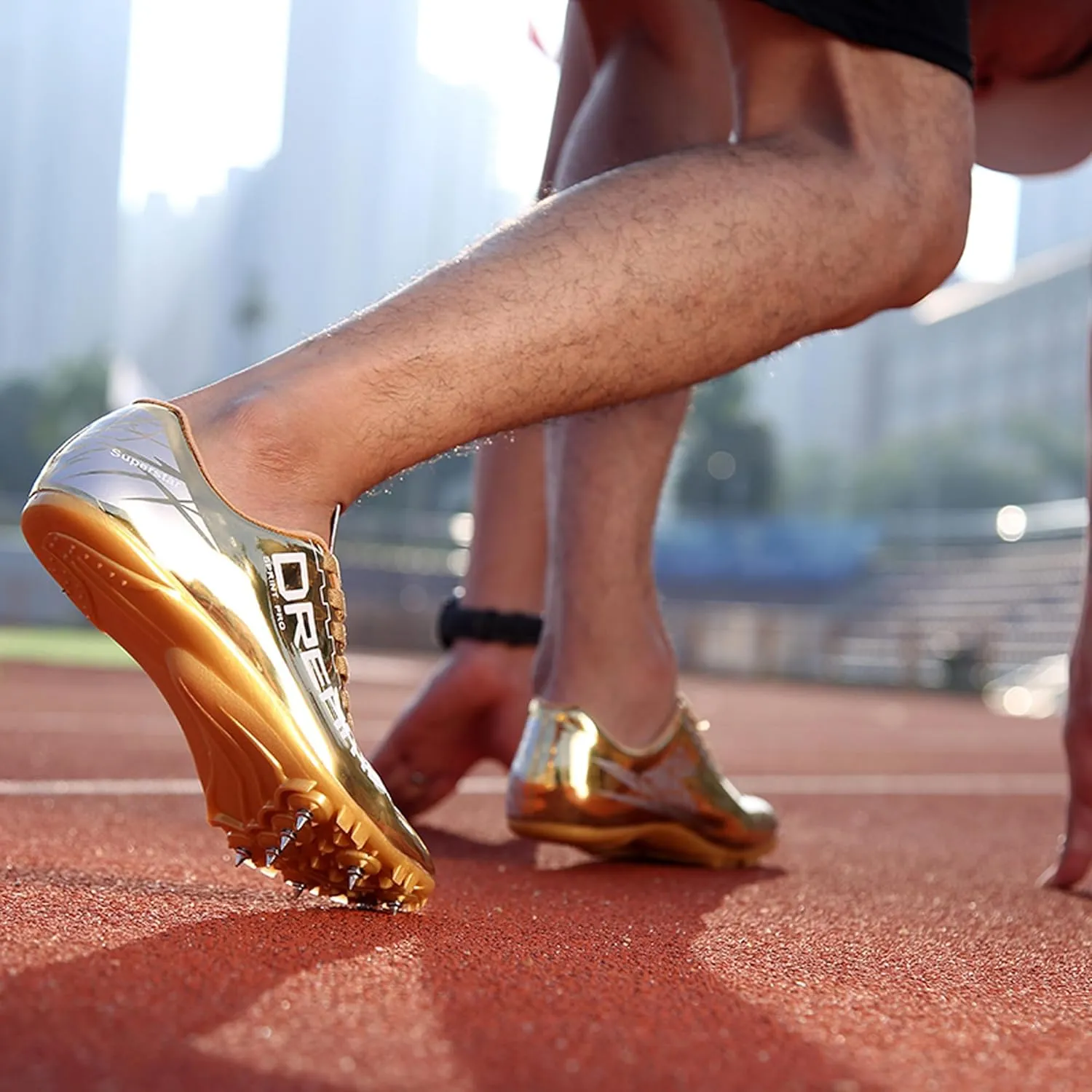 Mens Track and Field Shoes Teenagers Spikes Sneakers Boys Track Race Jumping Professional Running Nail Spikes Shoes Boys Girls