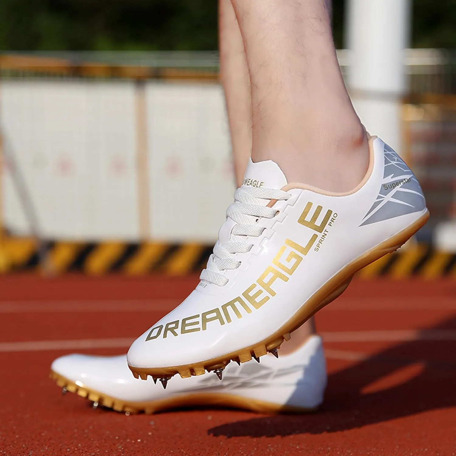 Mens Track and Field Shoes Teenagers Spikes Sneakers Boys Track Race Jumping Professional Running Nail Spikes Shoes Boys Girls