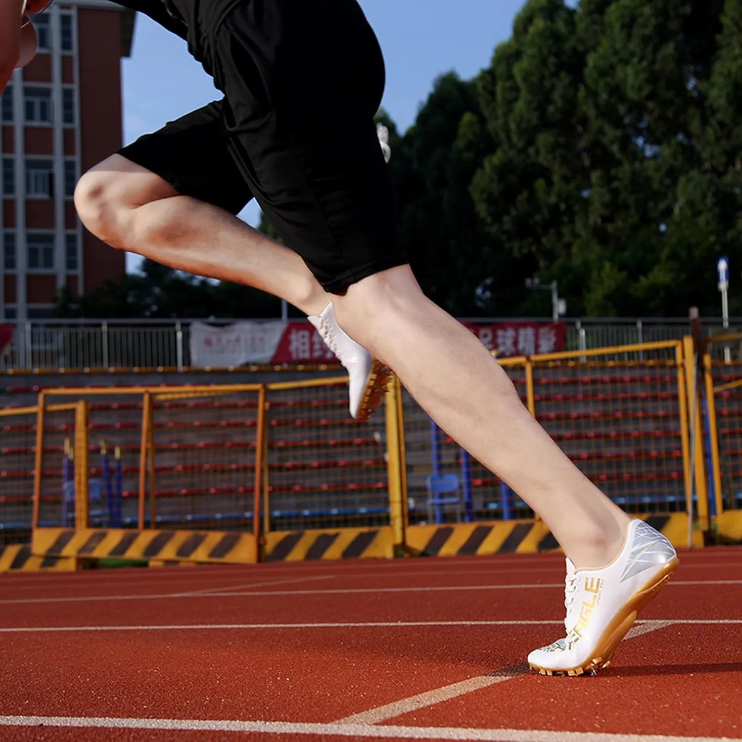 Mens Track and Field Shoes Teenagers Spikes Sneakers Boys Track Race Jumping Professional Running Nail Spikes Shoes Boys Girls