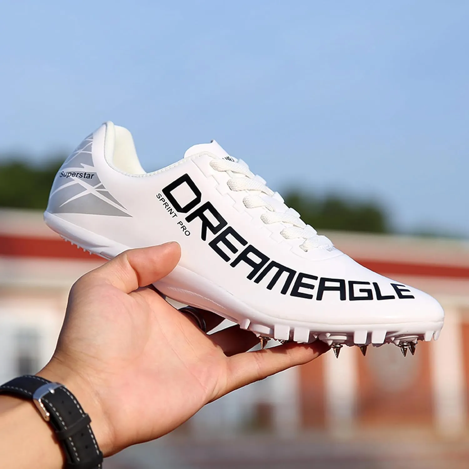 Mens Track and Field Shoes Teenagers Spikes Sneakers Boys Track Race Jumping Professional Running Nail Spikes Shoes Boys Girls