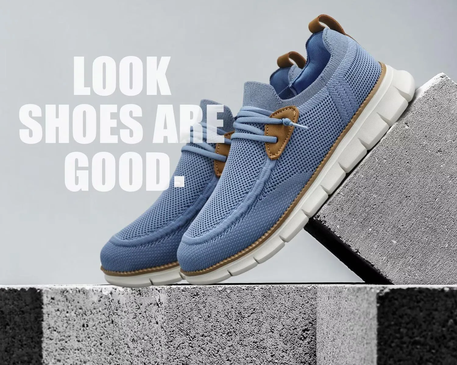 Men's Walking Boat Shoes Slip On Casual Loafers Non Slip Comfortable Lightweight Work Driving Shoes