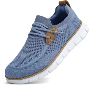 Men's Walking Boat Shoes Slip On Casual Loafers Non Slip Comfortable Lightweight Work Driving Shoes