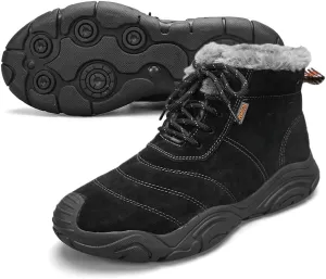 Men's Warm Snow Boots for Hiking: Comfort Ankle Boots for Work - Anti Slip Outdoor Trekking Boot for Men