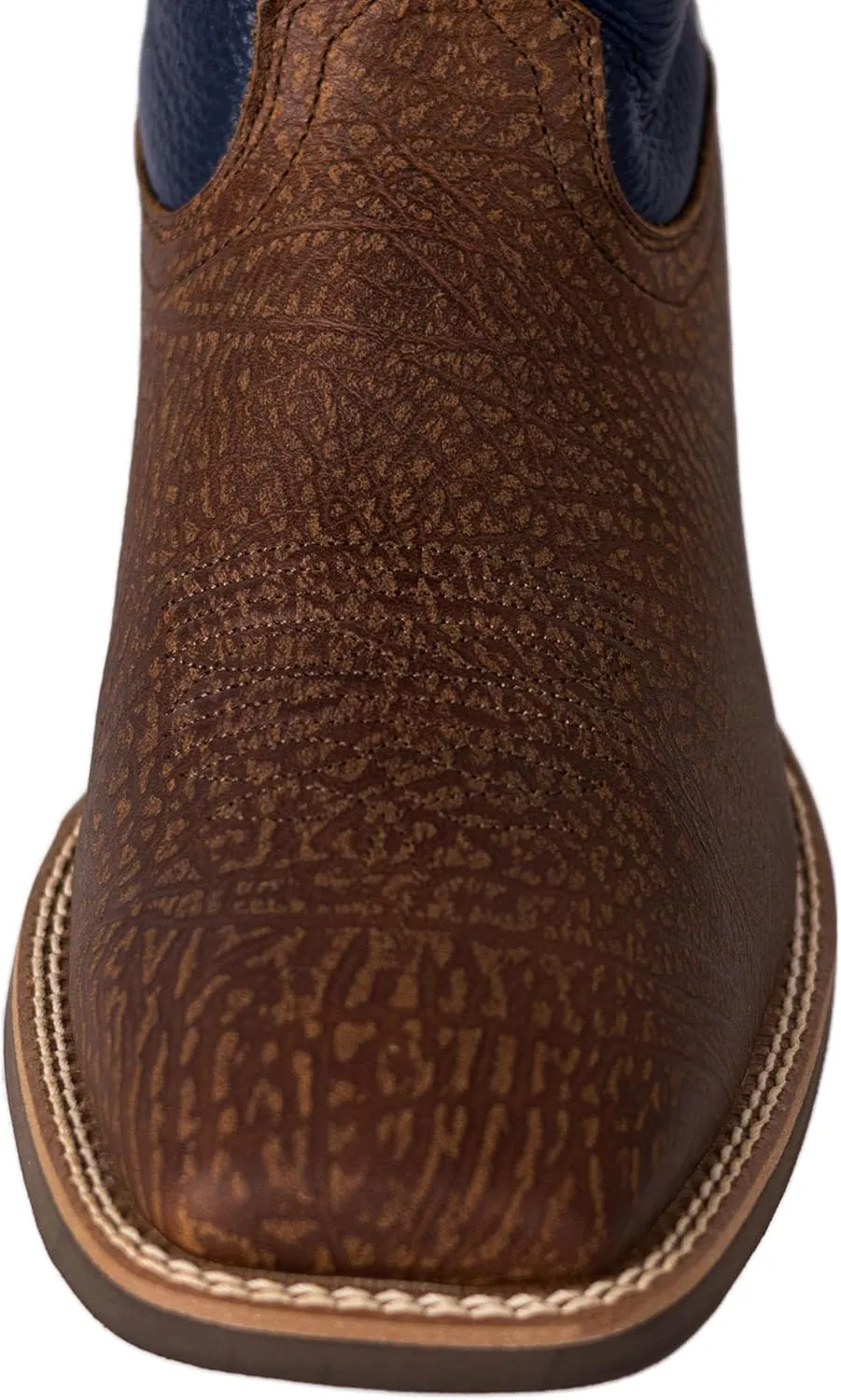 Men’s Western Cowboy Boots, Fashionable Embroidered Full Grain Leather, Square Toe Pull-On, 4-Layer Composite Sole, Slip-Resistant Work & Riding Boots