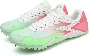 Mens Womens Boys Girls Spikes Sneakers Track and Field Shoes Race Jumping Running Trainers Racing
