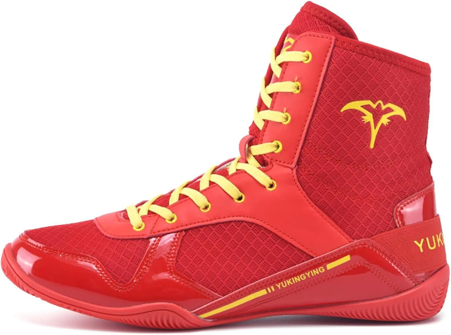 Mens Wrestling Shoes Fighting Boxing Sports Boots Lightweight Non Slip Adult High Top Fitness Training Sneakers