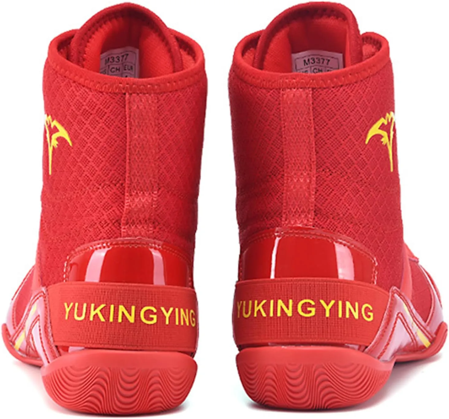 Mens Wrestling Shoes Fighting Boxing Sports Boots Lightweight Non Slip Adult High Top Fitness Training Sneakers