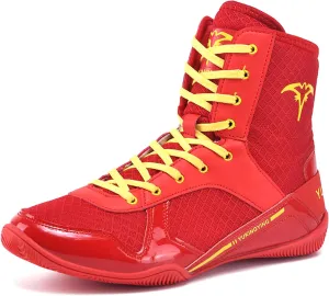 Mens Wrestling Shoes Fighting Boxing Sports Boots Lightweight Non Slip Adult High Top Fitness Training Sneakers