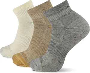 Merrell Unisex-Adult Wool Everyday Hiking Ankle Socks - 3 & 6 Pairs - Cushioned Moisture Wicking
