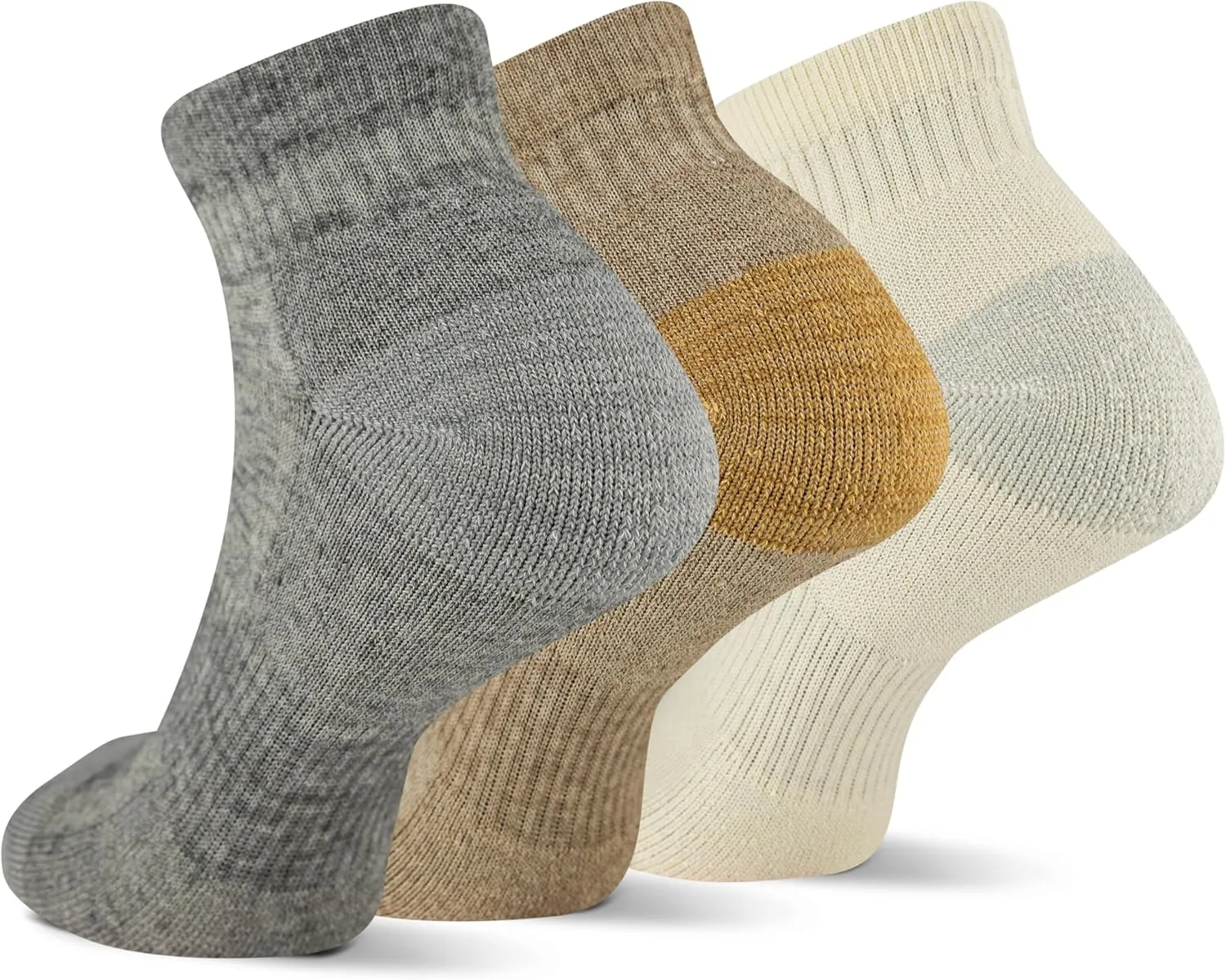 Merrell Unisex-Adult Wool Everyday Hiking Ankle Socks - 3 & 6 Pairs - Cushioned Moisture Wicking