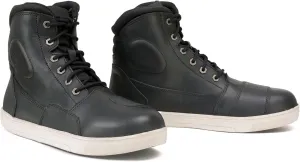 Milwaukee Leather MBM9002 Men's Black Leather Reinforced Street Biker Riding Shoes w/Shift Protect Ankle Support - 9.5