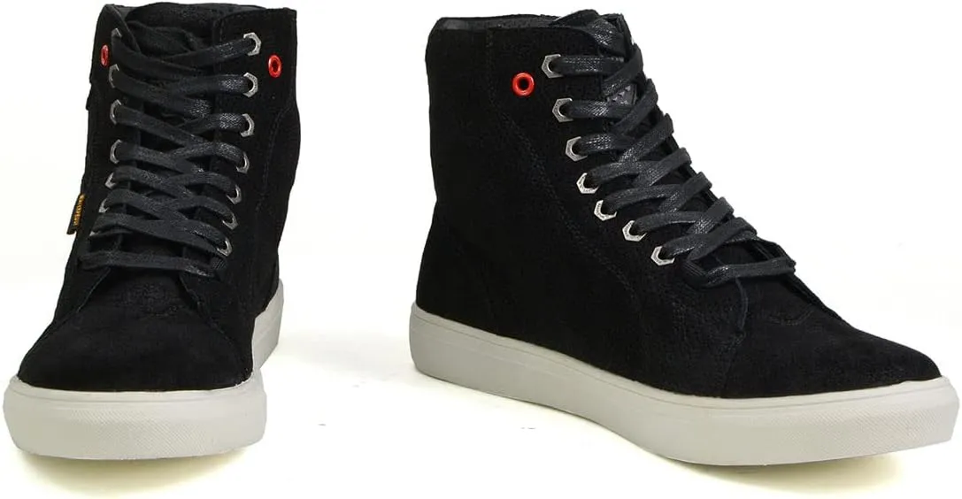 Milwaukee Leather MBM9155 Men's Black Suede Leather Reinforced Street Riding Waterproof Shoes w/Ankle Support - 13