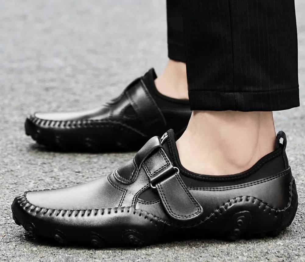 mitvr Men’s Casual Leather Loafers Shoes Penny Loafers Moccasin Flats Boat Shoes