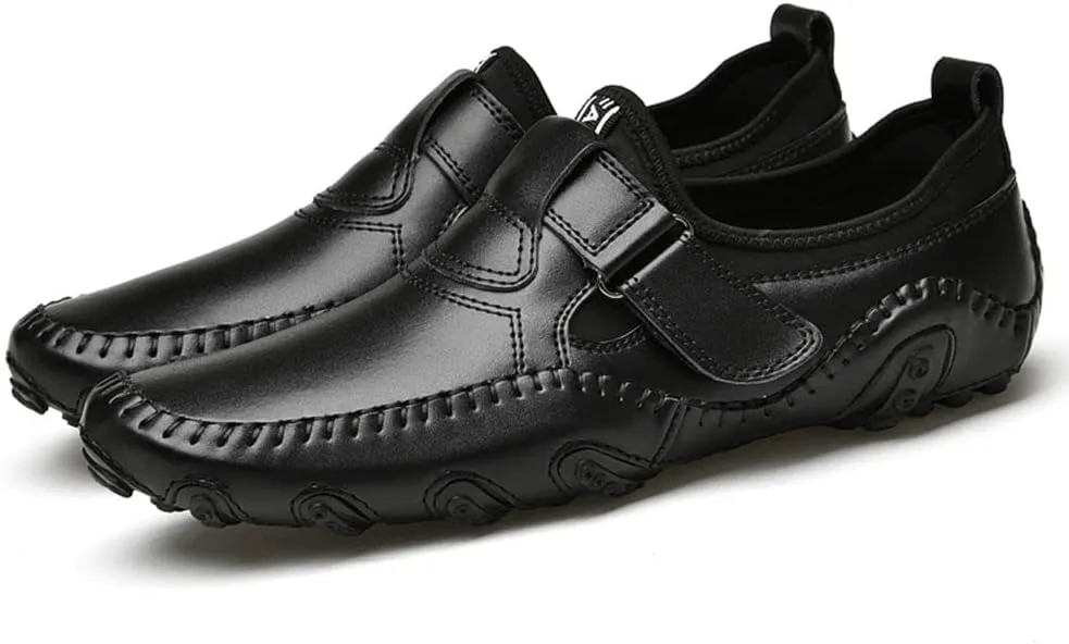 mitvr Men’s Casual Leather Loafers Shoes Penny Loafers Moccasin Flats Boat Shoes