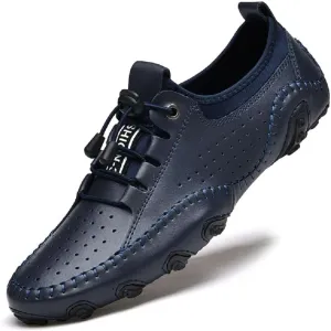 mitvr Men’s Casual Leather Loafers Shoes Penny Loafers Moccasin Flats Boat Shoes