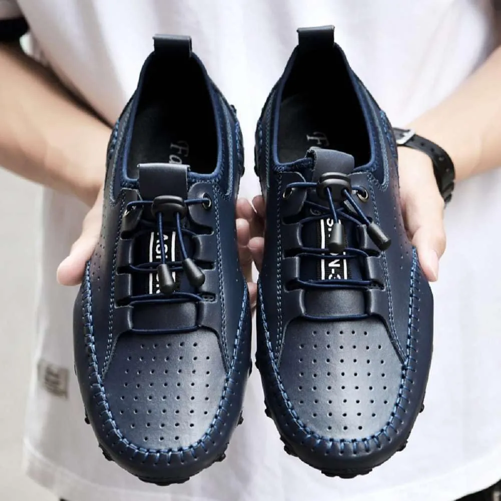 mitvr Men’s Casual Leather Loafers Shoes Penny Loafers Moccasin Flats Boat Shoes