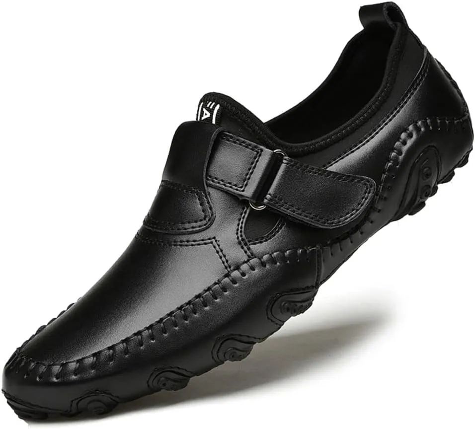 mitvr Men’s Casual Leather Loafers Shoes Penny Loafers Moccasin Flats Boat Shoes