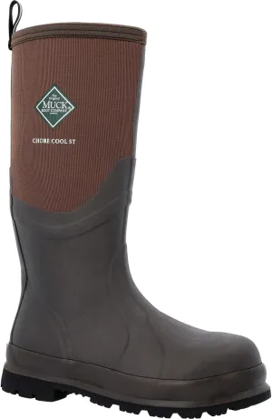 Muck Boots Chore Cool Warm Weather Tall Steel Toe Men's Rubber Work Boot
