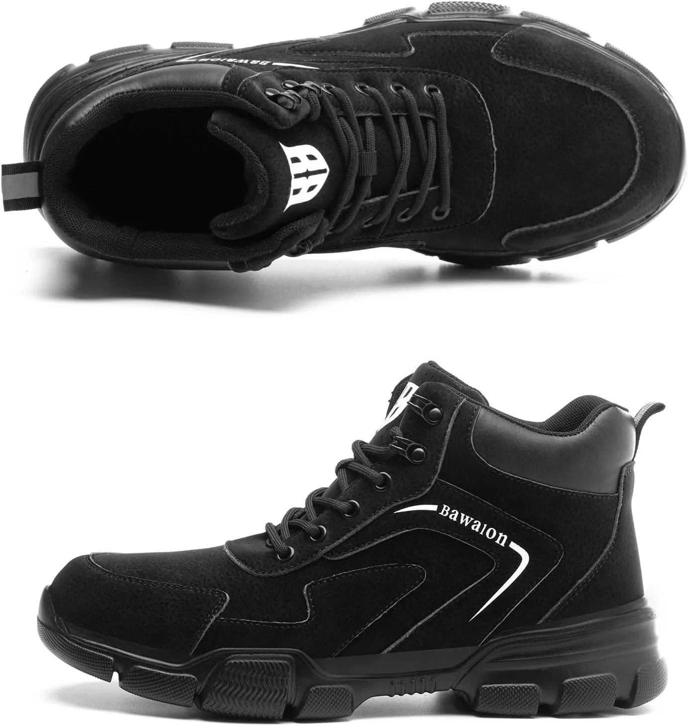Nasogetch Waterproof Work Boots for Men Women Steel Toe Boots Lightweight Indestructible Slip Resistant Construction Safety Boots