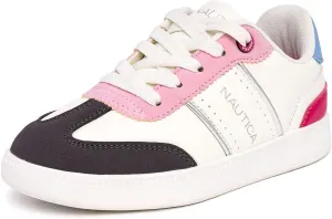 Nautica Boys Girls Casual Fashion Shoes – Comfortable Soccer Classic Walking Tennis Sneakers for Kids – Breathable, Lightweight & Flexible (Lace Up/Bungee) (Low-Top/High Top)