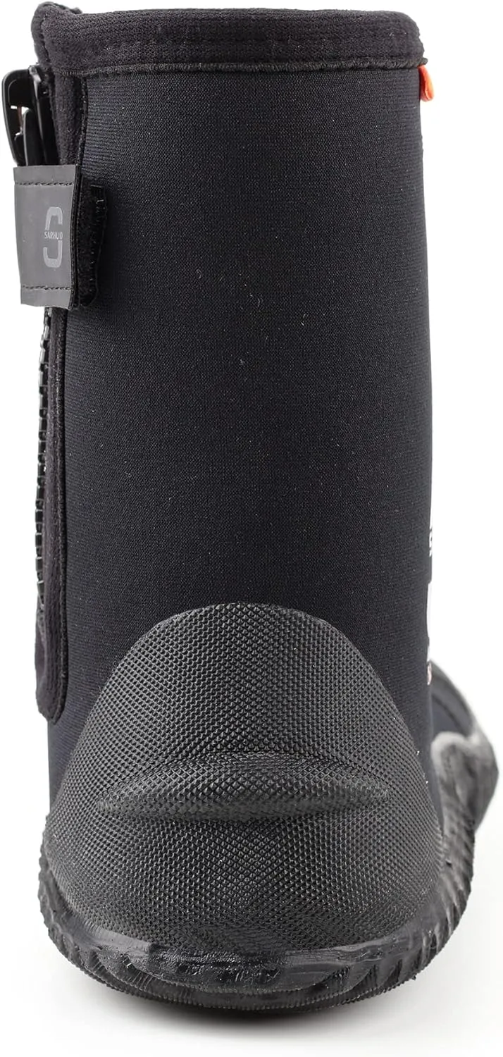 Neoprene Dive Boots Zippered Premium 3mm 5mm with Anti-Slip Sole for Water Sports Scuba Diving Snorkeling Rafting Kayaking Windsurfing