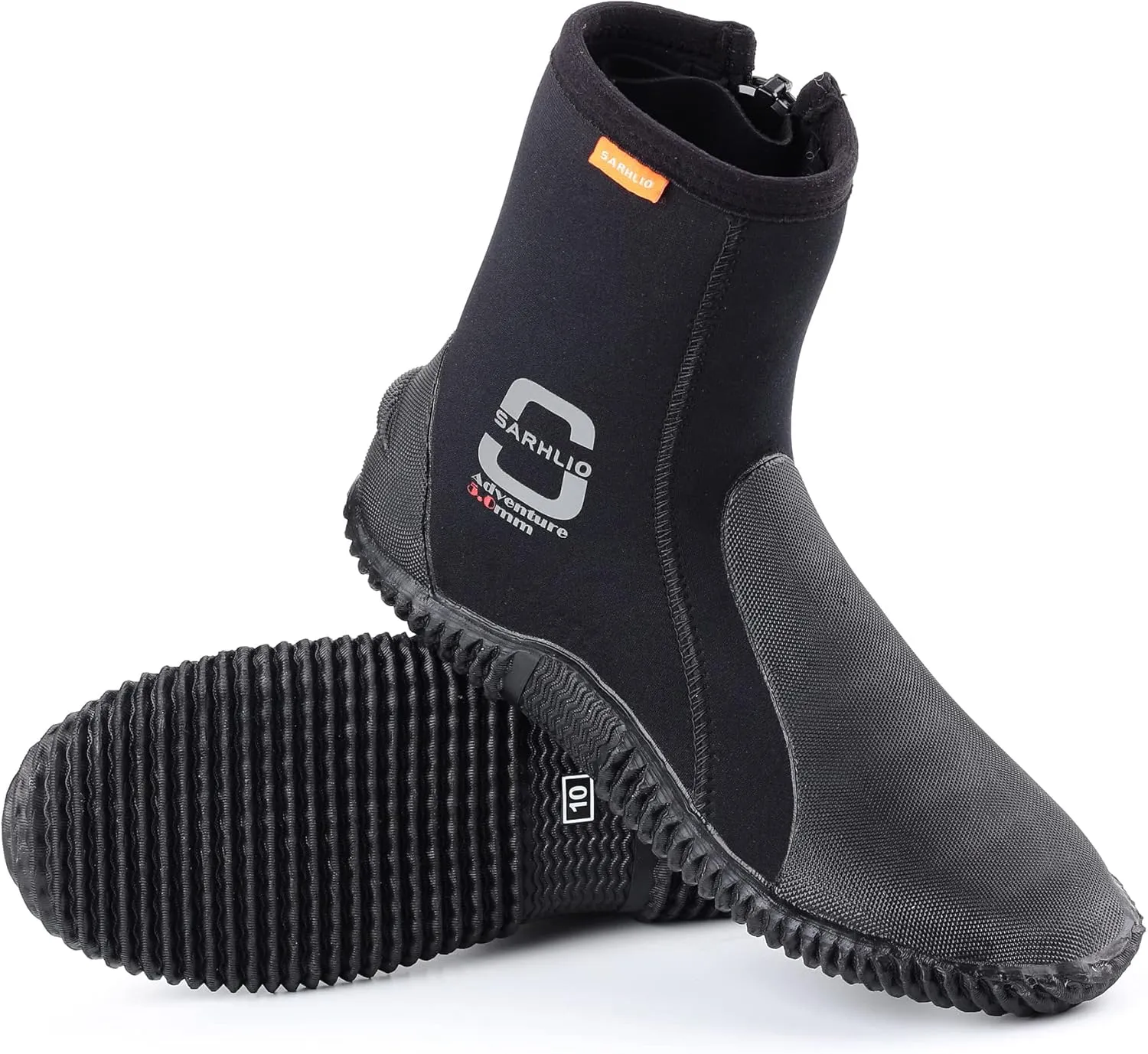 Neoprene Dive Boots Zippered Premium 3mm 5mm with Anti-Slip Sole for Water Sports Scuba Diving Snorkeling Rafting Kayaking Windsurfing