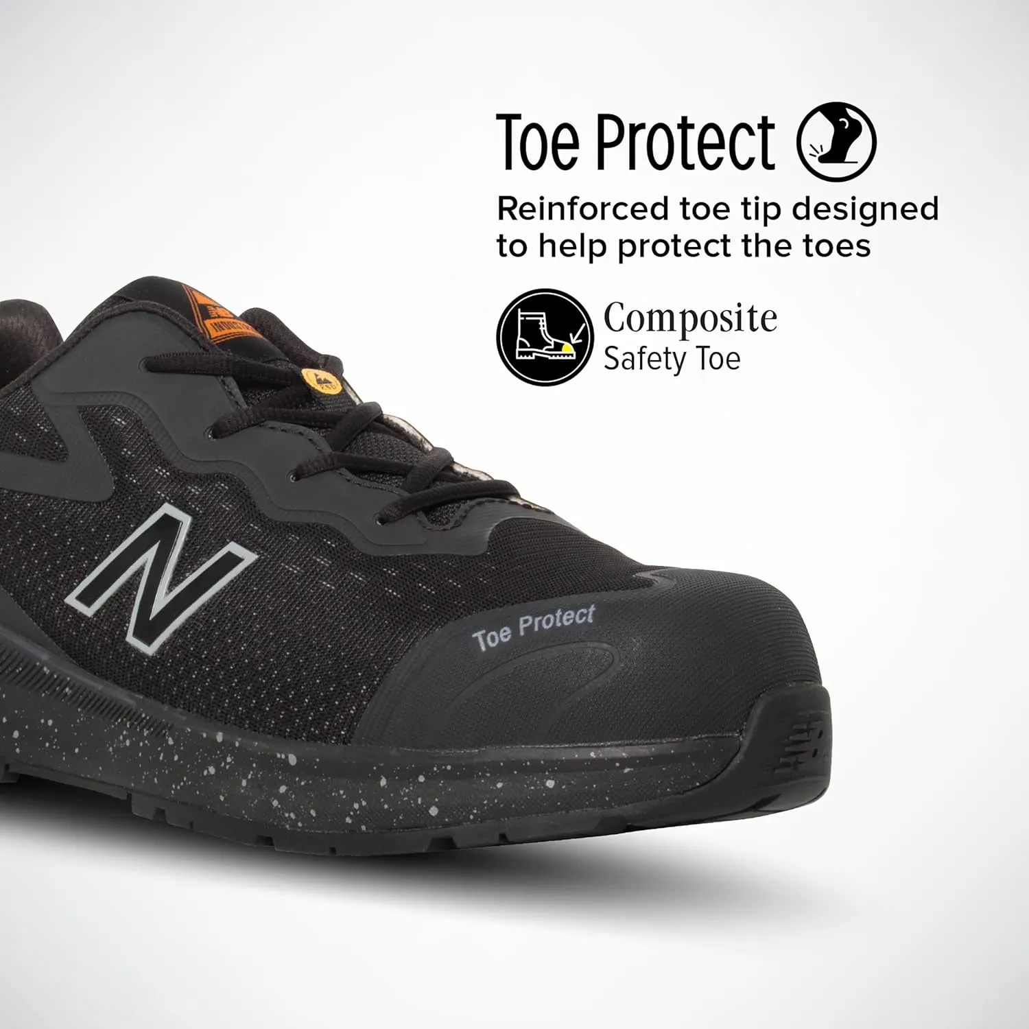 New Balance Logic Composite Toe Men's Industrial Work Shoes, Comfortable & Lightweight Work Shoes for Men, Electric Hazard, Puncture & Slip Resistant