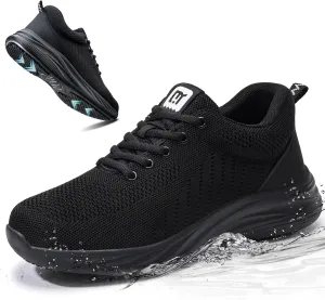 Non Slip Work Shoes for Men Women Breathable Mens Work Shoes Lightweight Water Resistant Walking Sneakers Chef Kitchen Slip Resistant Comfortable Restaurant Food Service Sneakers Casual