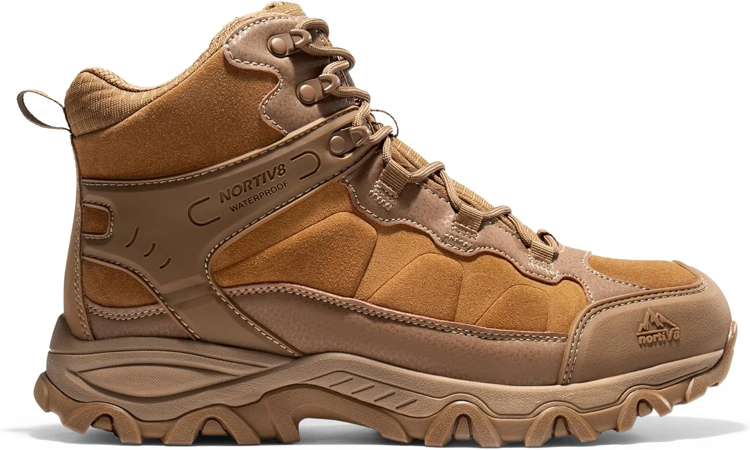 NORTIV 8 Men's Waterproof Hiking Boots Outdoor Mid Trekking Lightweight Mountaineering Shoes Paladin