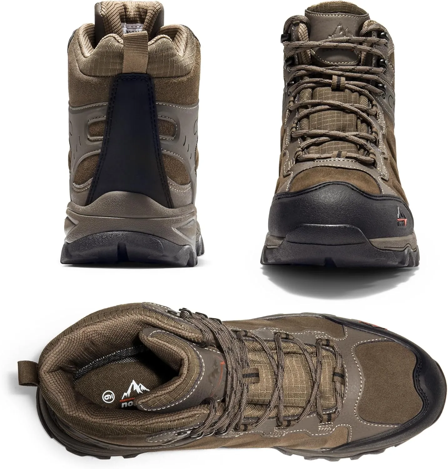 NORTIV 8 Men's Waterproof Hiking Boots Outdoor Mid Trekking Lightweight Mountaineering Shoes Paladin