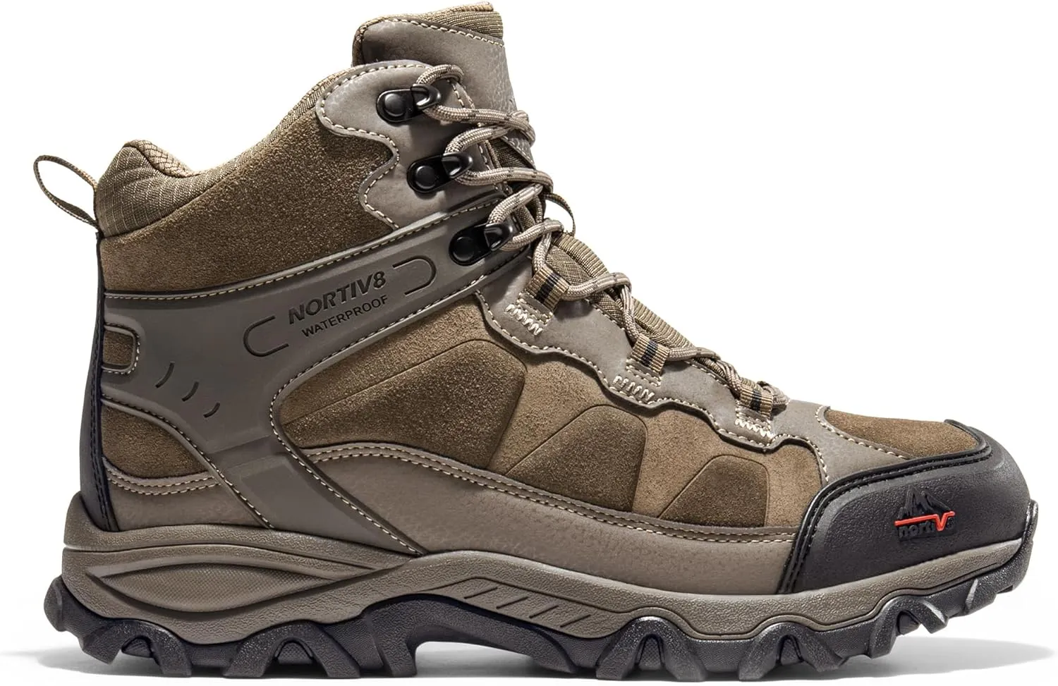 NORTIV 8 Men's Waterproof Hiking Boots Outdoor Mid Trekking Lightweight Mountaineering Shoes Paladin