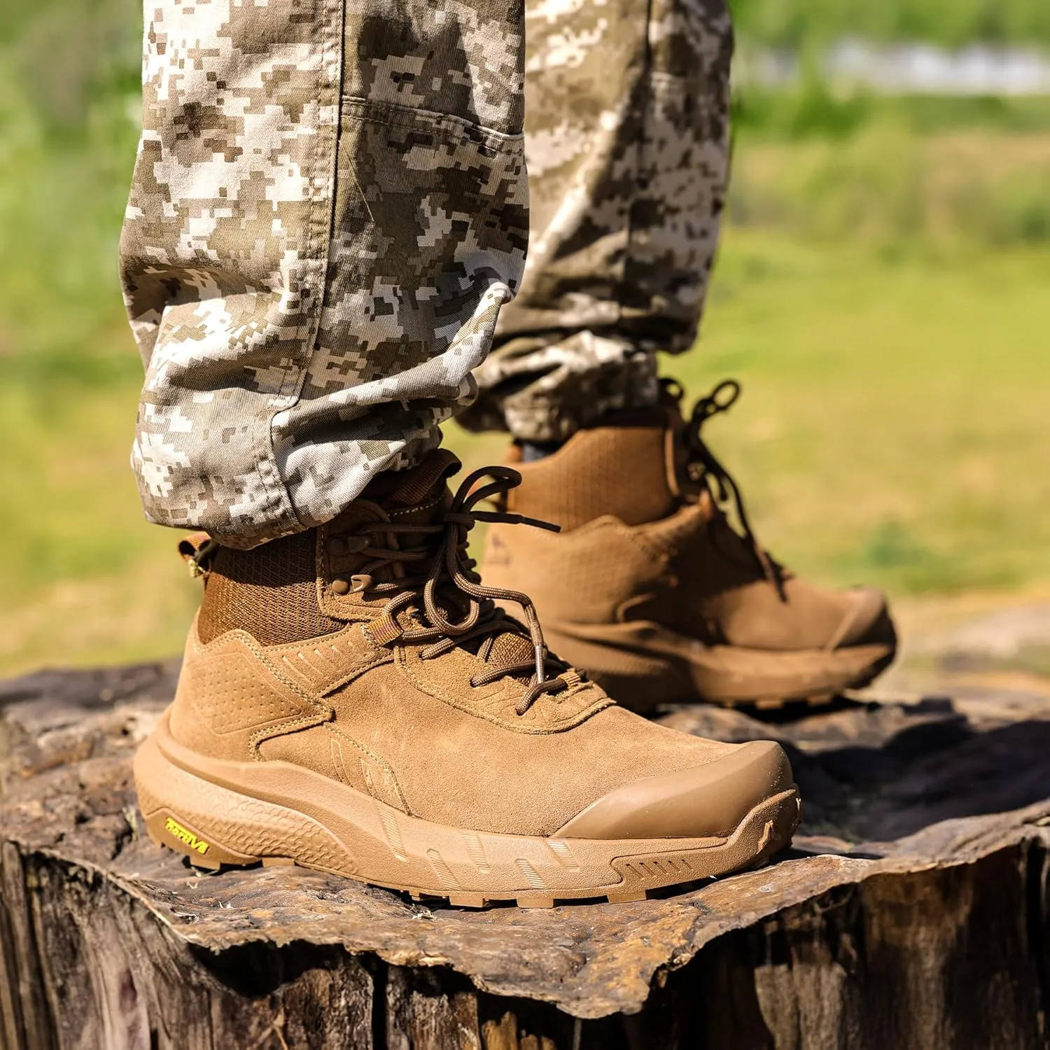 NORTIV 8 Men's Waterproof Military Tactical Work Boots Leather Motorcycle Combat Boots Lightweight Non-Slip Hiking Boots for Men Defender