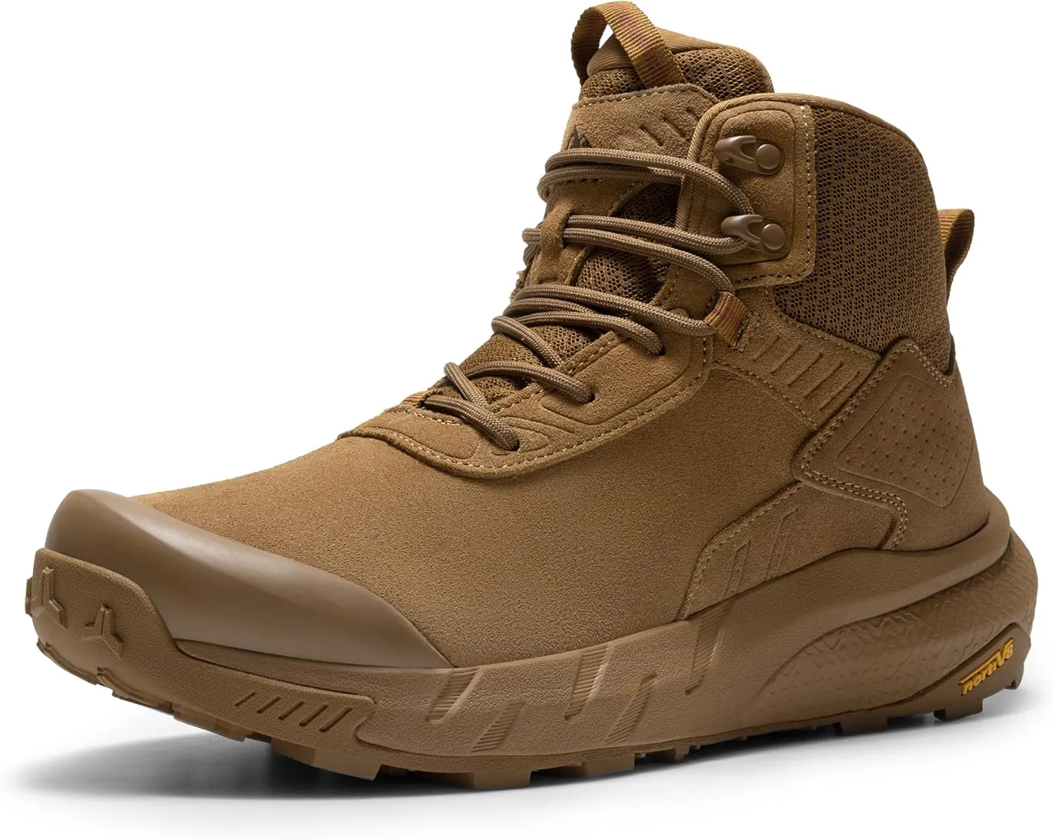 NORTIV 8 Men's Waterproof Military Tactical Work Boots Leather Motorcycle Combat Boots Lightweight Non-Slip Hiking Boots for Men Defender