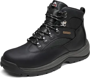 NORTIV 8 Steel Toe Work Boots for Men Waterproof Slip Resistant Safety Construction Boots ROCKFOR