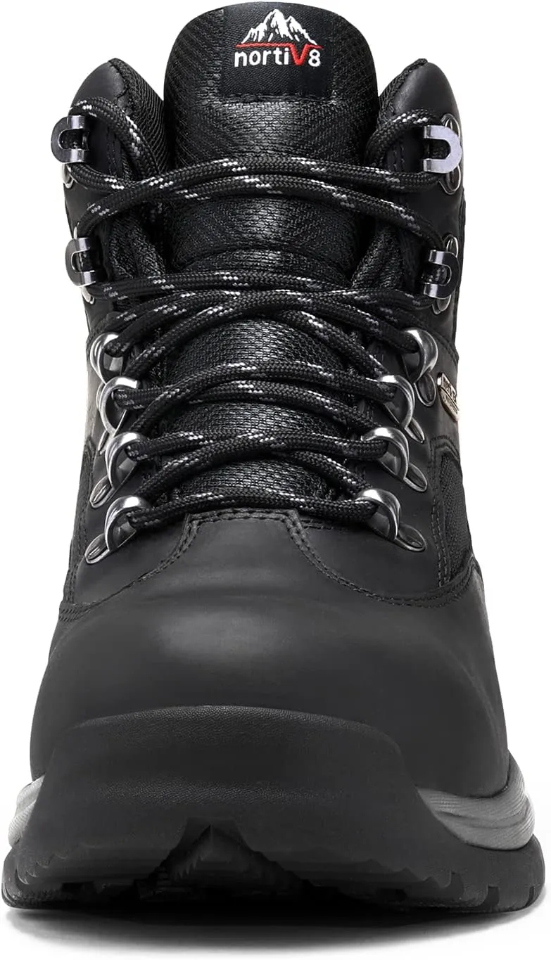 NORTIV 8 Steel Toe Work Boots for Men Waterproof Slip Resistant Safety Construction Boots ROCKFOR
