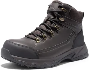 NORTIV 8 Steel Toe Work Boots for Men Waterproof Slip Resistant Safety Construction Boots TOWER