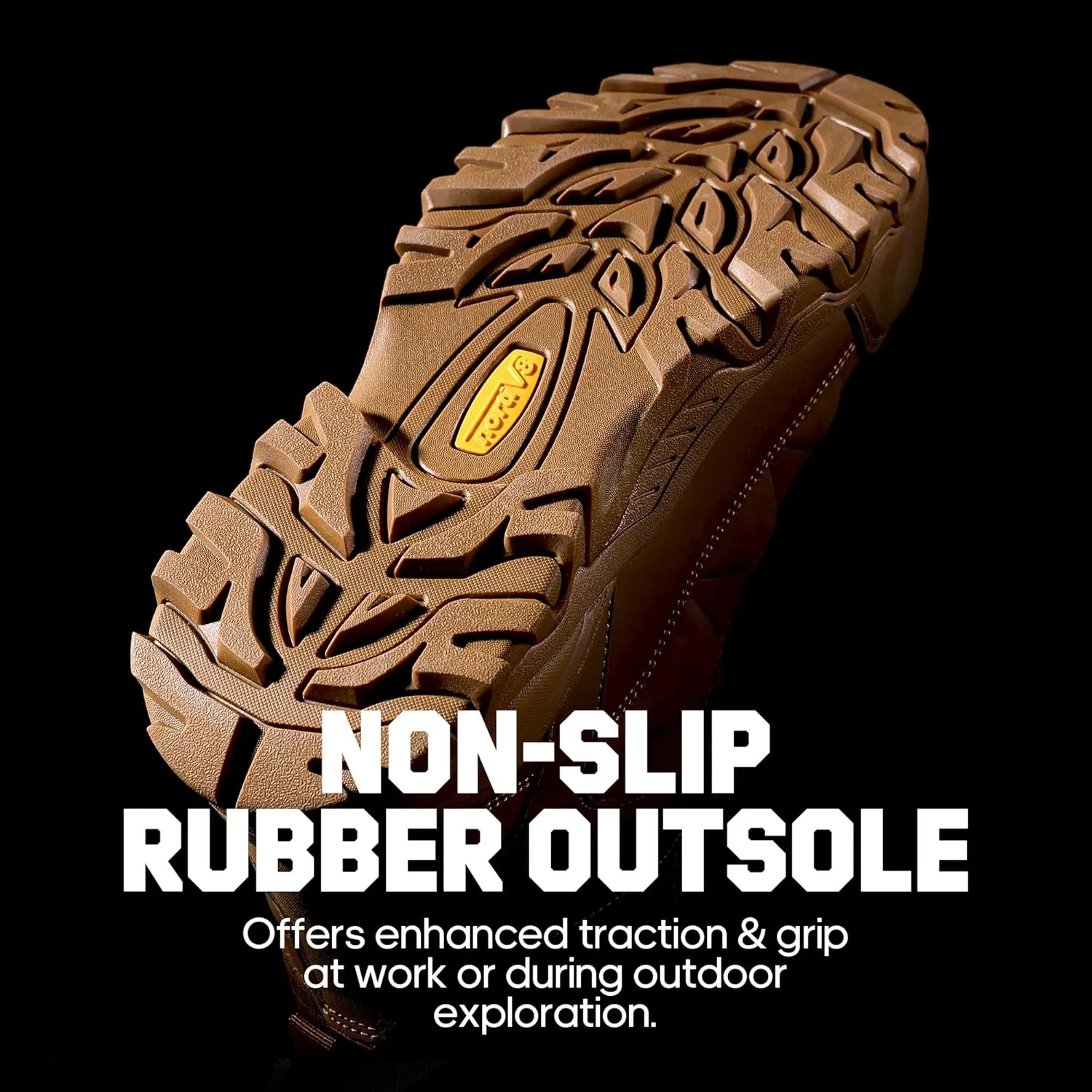 NORTIV 8 Waterproof Steel Toe Boots for Men Slip Resistant Safety Industrial Boots