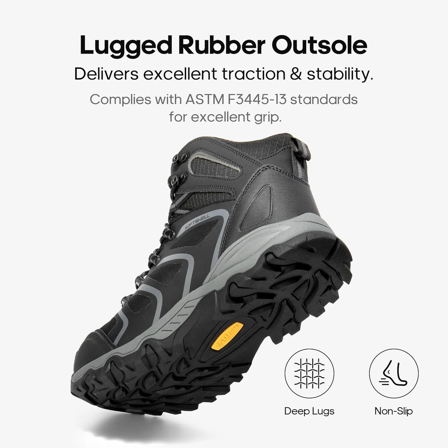 NORTIV 8 Waterproof Work Boots for Men Steel Toe Safety Construction Boots