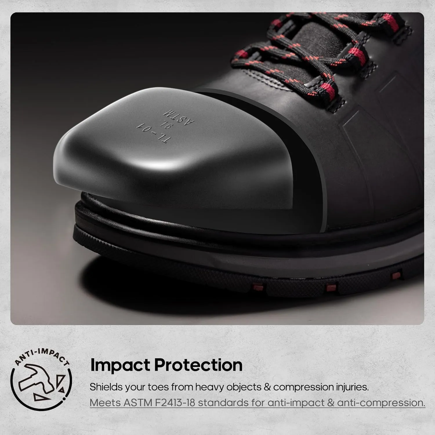 NORTIV 8 Winter Work Boots for Men Steel Toe Waterproof Construction Boots